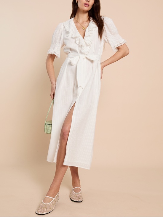 o.p.t Dresses & Skirts - Vida Cotton Midi Dress by O.P.T (OPT) White NWT